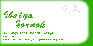 ibolya hornok business card